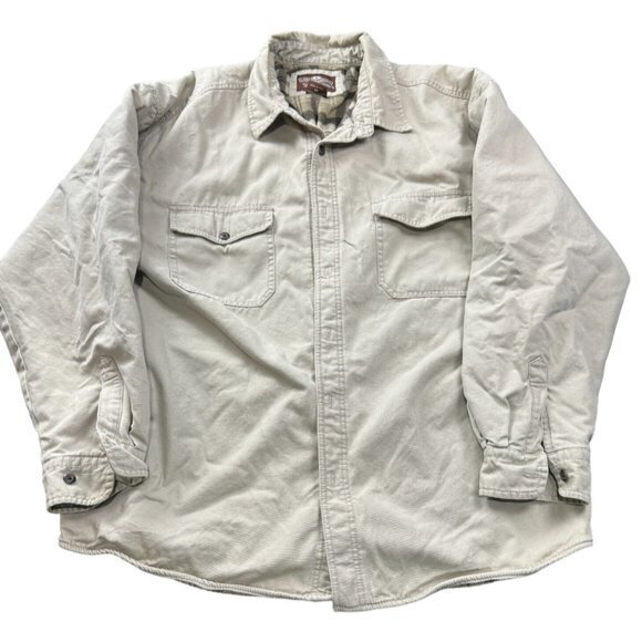 Vintage Levis Jacket Mens Sz 2XL Tan Blanket Lined Shacket Barn Chore Work Coat - Picture 1 of 9